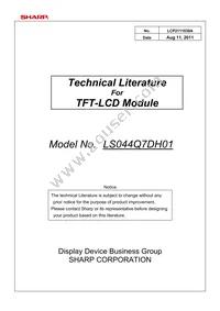 LS044Q7DH01-DU Datasheet Cover