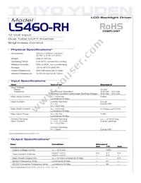 LS460-RH Datasheet Cover