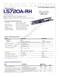 LS720A-RH Datasheet Cover