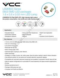 LSM0603412V Datasheet Cover