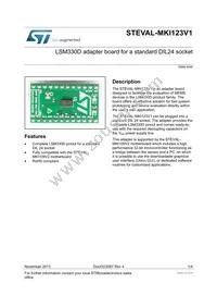 LSM330DTR Datasheet Cover
