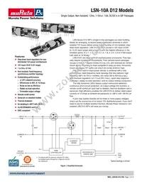 LSN-3.3/10-D12J-C-CIS Datasheet Cover