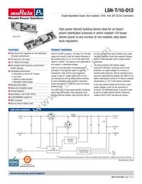 LSN-T/10-D12J-Y-CIS Datasheet Cover