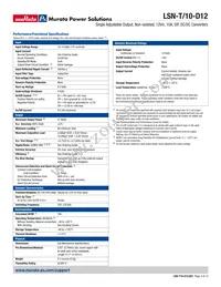 LSN-T/10-D12J-Y-CIS Datasheet Page 3