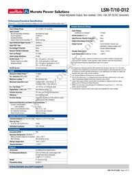 LSN-T/10-D12N-C Datasheet Page 3