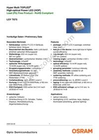 LSY T675-R1S2-1-0+S1U2-35-0-30-R18-Z Datasheet Cover