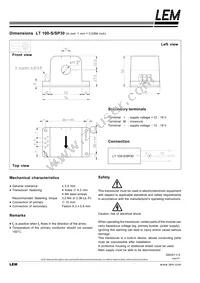 LT 100-S/SP30 Datasheet Page 2