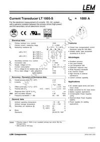 LT 1005-S Datasheet Cover