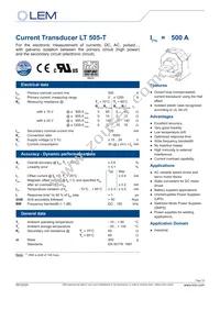 LT 505-T Datasheet Cover