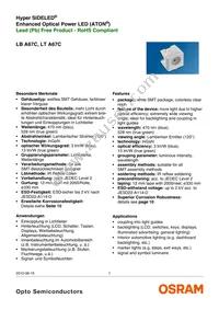 LT A67C-S2U1-35 Datasheet Cover