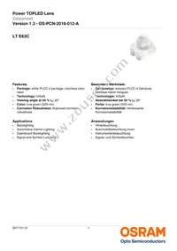 LT E63C-BADB-35-1-Z Datasheet Cover