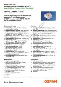 LT E67C-T2V1-35-1-Z Datasheet Cover