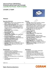 LT G5AP-CZEX-36-1-100-R18-Z Datasheet Cover