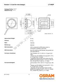 LT H9GP-JZKZ-26-1-350-R33-Z Datasheet Page 11