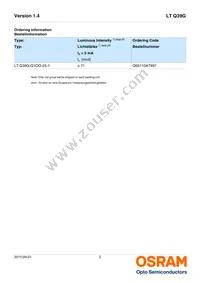 LT Q39G-Q1S2-25-1-5 Datasheet Page 2
