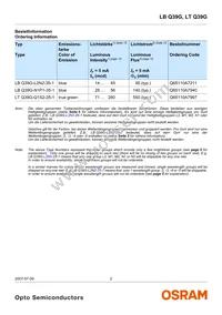 LT Q39G-Q1S2-25-1-5-R18-XX Datasheet Page 2