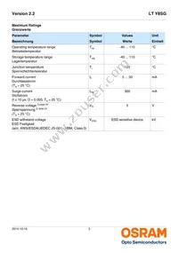 LT Y8SG-V2AB-36-1-20-R18-Z Datasheet Page 3