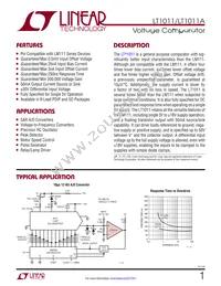 LT1011AMJ8 Datasheet Cover