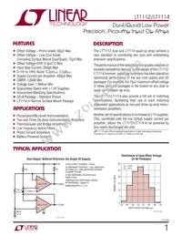 LT1112MJ8 Datasheet Cover