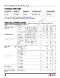 LT1129MPST-3.3 Datasheet Page 4