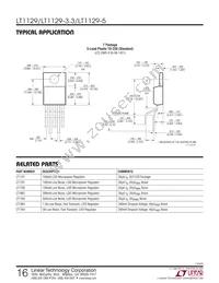 LT1129MPST-3.3 Datasheet Page 16