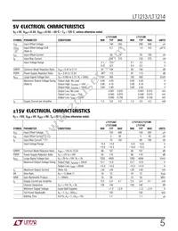 LT1213MJ8 Datasheet Page 5