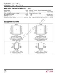 LT3021EDH-1.2 Datasheet Page 2