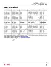 LT3021EDH-1.2 Datasheet Page 3