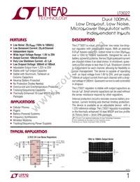 LT3027IDD Datasheet Cover