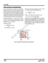 LT3080IST Datasheet Page 16