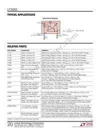 LT3082IST Datasheet Page 20