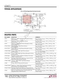 LT3471EDD Datasheet Page 16