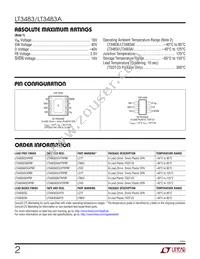 LT3483EDC Datasheet Page 2