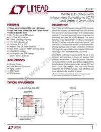 LT3491ESC8 Datasheet Cover