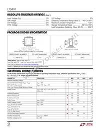 LT3491ESC8 Datasheet Page 2