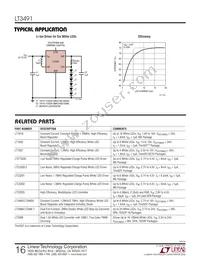 LT3491ESC8 Datasheet Page 16