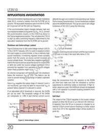 LT3510IFE Datasheet Page 20