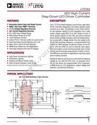 LT3763HFE#TRPBF Datasheet Cover