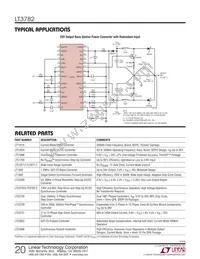 LT3782IFE Datasheet Page 20