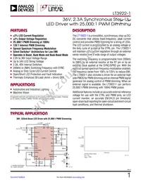 LT3922HUFD-1#TRPBF Datasheet Cover