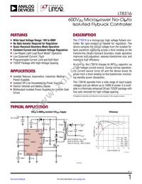 LT8316HFE#TRPBF Datasheet Cover