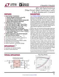 LT8643SIV#PBF Datasheet Cover