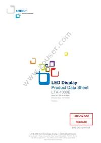 LTA-1000E Datasheet Cover