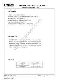 LTA-1000Y Datasheet Cover