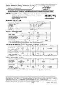 LTA057A344F Datasheet Cover