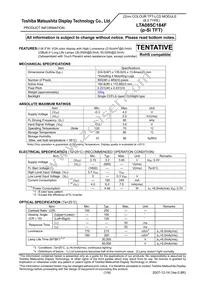 LTA085C184F Datasheet Cover