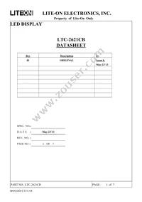 LTC-2621CB Datasheet Cover