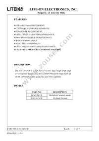 LTC-2621CB Datasheet Page 2