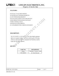 LTC-2623G Datasheet Cover