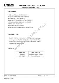 LTC-2721P Datasheet Cover